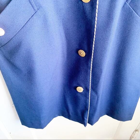 VTG Ciao LTD Short Sleeve Button Up Dress Gold Buttons Flight Attendant 1980s 8 - Picture 13 of 13